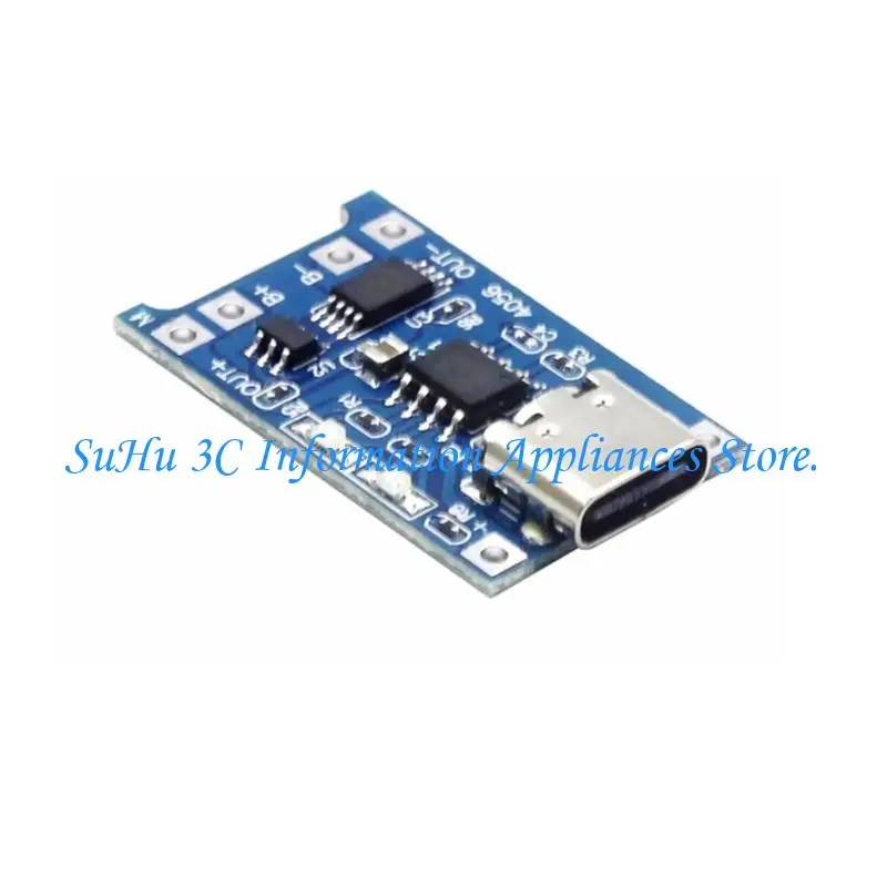  1A Liion Battery Charging Board USB C Input 4.2V Output Double Protections Circuit For Single Cell Applications