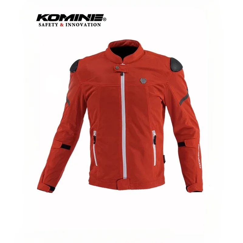 KOMINE JK-165 Summer Ventilate Motorcycle Jacket Full Mesh Eye High Protection Men Women Biker Chest Protector Anti-fall Jacket