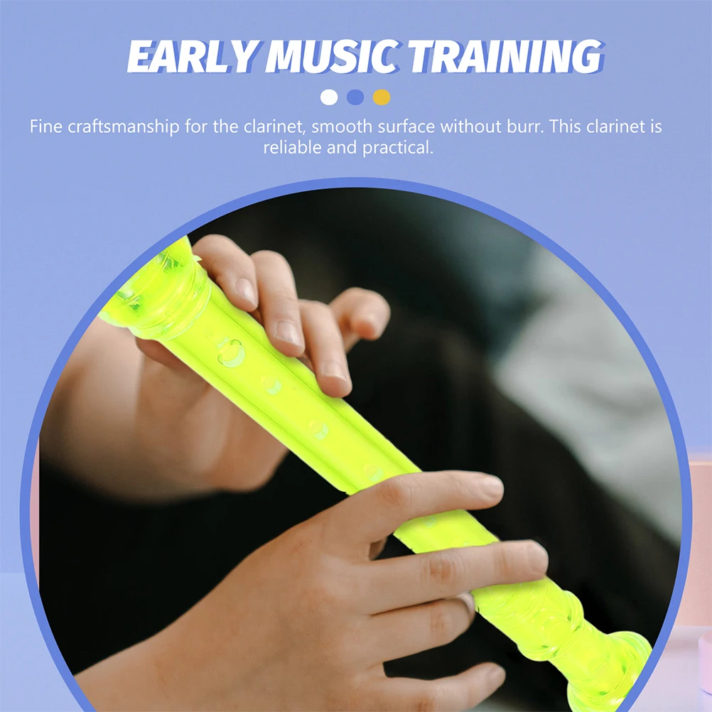 

2pcs Kids Soprano Recorder Durable Resin Flute Musical Instrument Present Beginner Practice Wind Instruments Soft Sound