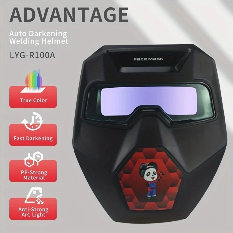 True Color Automatic Darkening Welding Glasses Mask Welding Cap for TIG MIG MMA Professional Weld Glasses Goggles