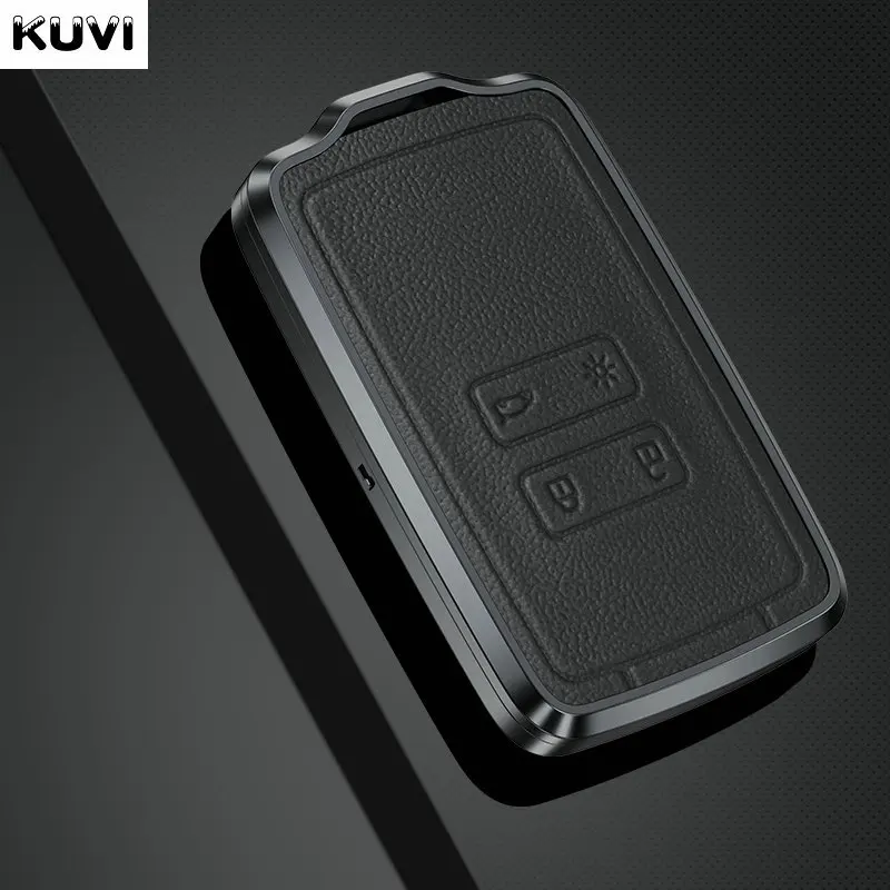 

Metal Leather Car Remote Key Case Cover Shell For Renault Koleos Captur Megane Clio Scenic Talisman Arkana Dacia Sandero Card
