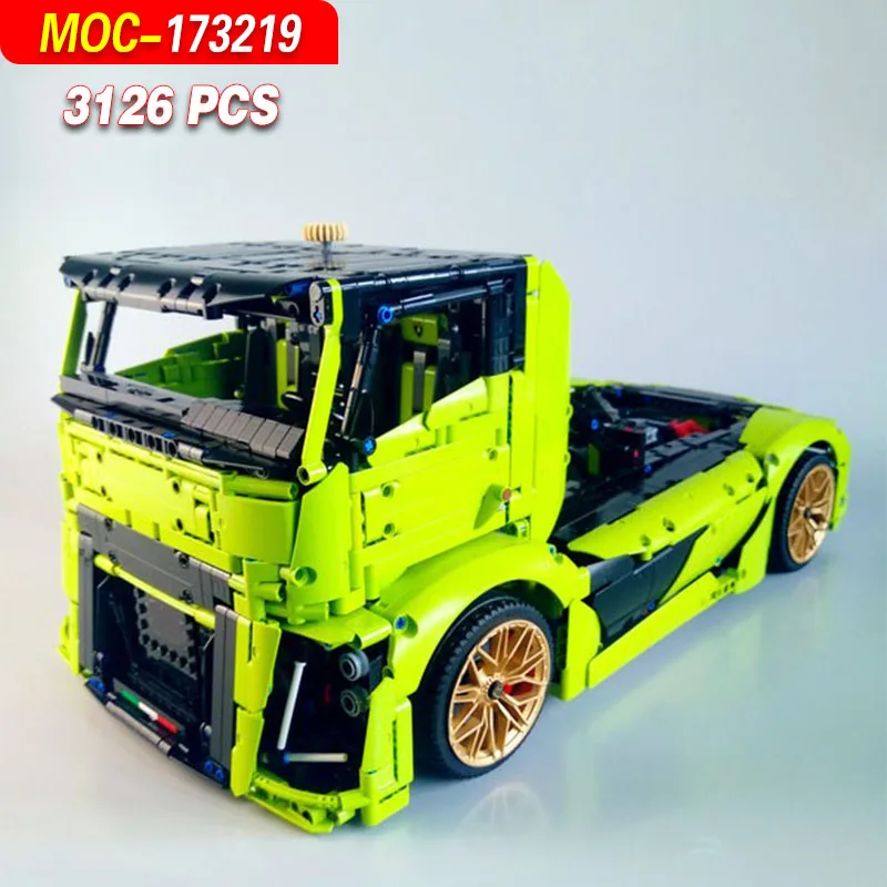 MOC-173219 Exquisitely Detailed Truck Building Block Creative Model - 3126 Parts, Educational Toy, Creative Ornament, Gift