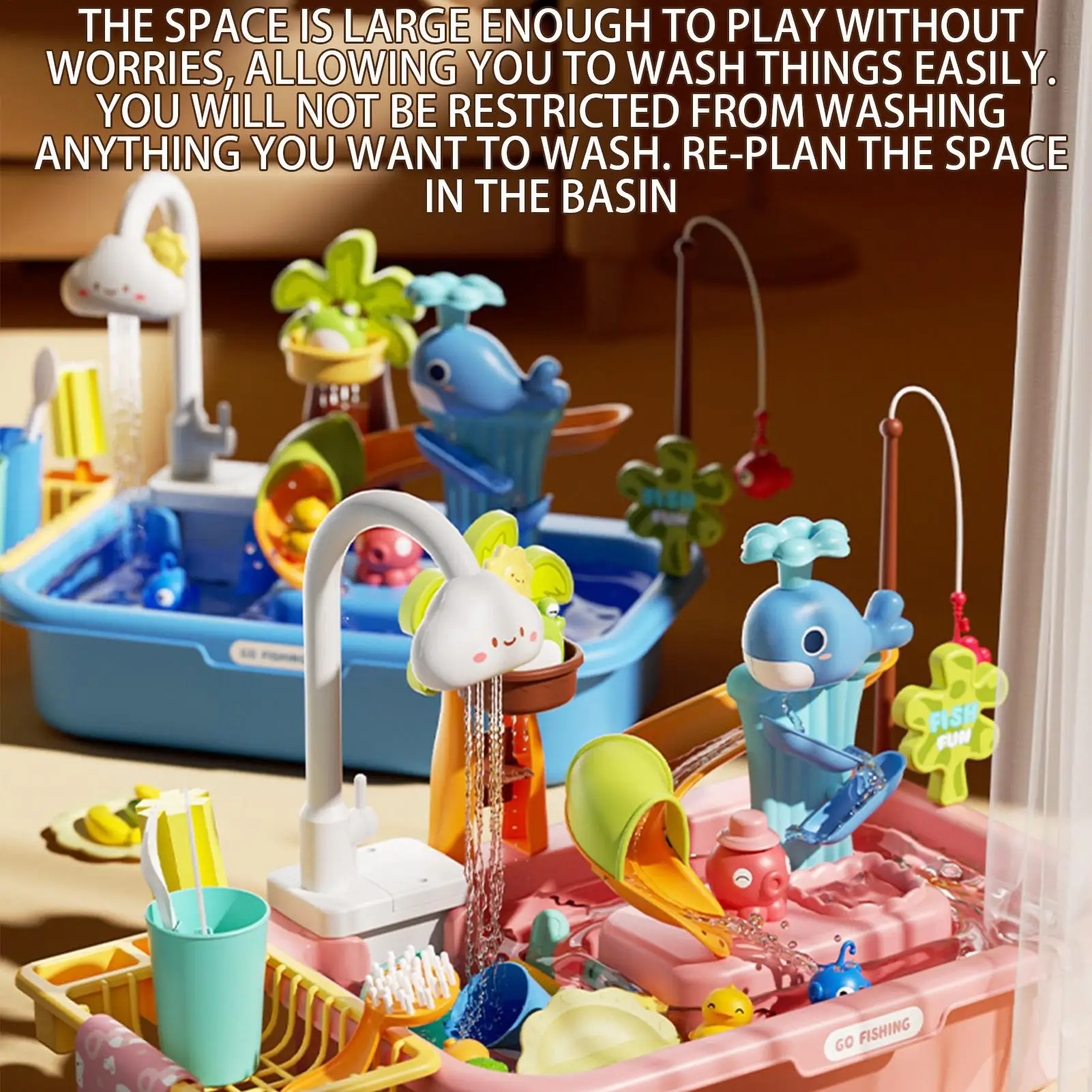 Children's Outdoor Beach Toy Tabletop Water Play Pool Sand PlatformIndoor And Outdoor Multi-Functional Beach Toy for Kids