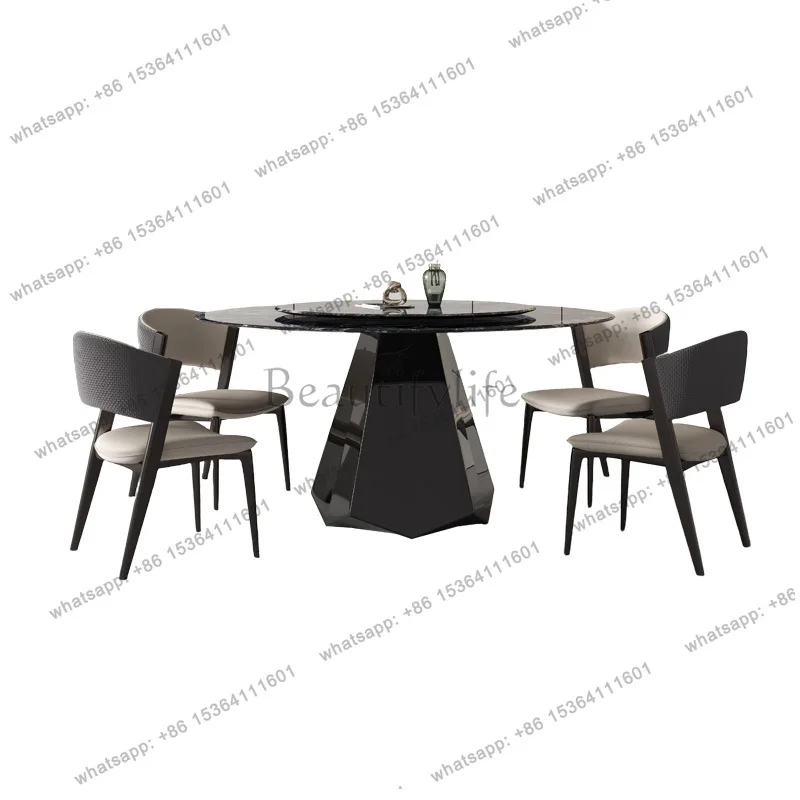 Italian light luxury dining table modern simple living room small apartment