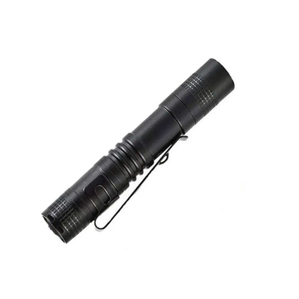 With Clip Mini Pen Lamp Portable Flashlight Portable Mini Light Penlight Clip Work Light Super Bright Black Mini LED Flashlight