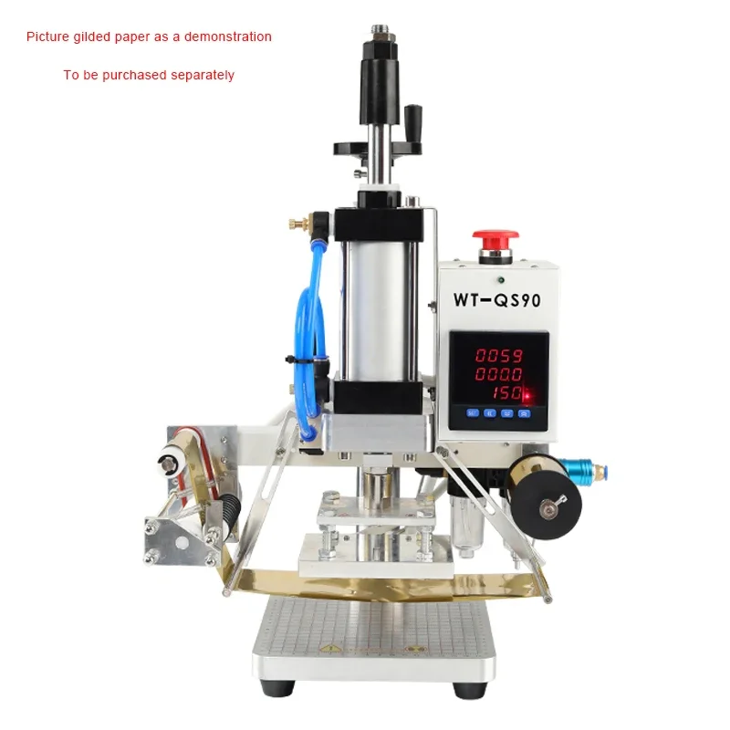 

WT-QS90 Desktop Pneumatic Hot Stamping Machine Leather LOGO Marking Machine Plastic Wood Marking Machine