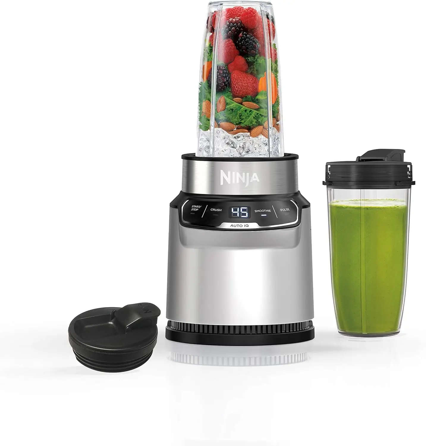 

Intelligent automatic blender suitable for milkshakes, smoothies, frozen drinks, salsa, dipping sauces (2) 24-ounce takeout cup