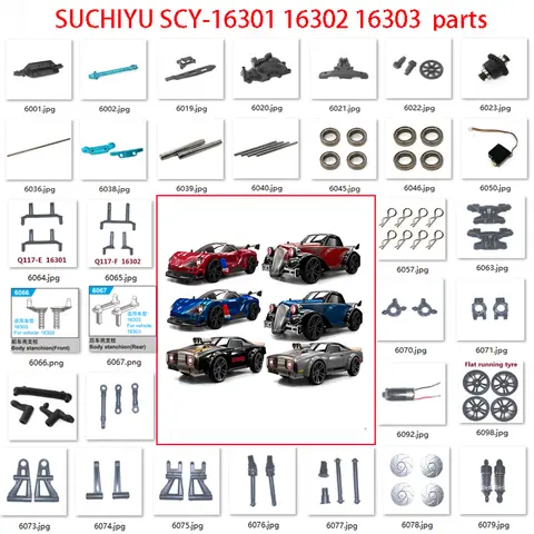 SUCHIYU SCY-16301 16302 16303  JJRC  Q117-E Q117-F Q117-G1/16 RC Drift Car parts-01