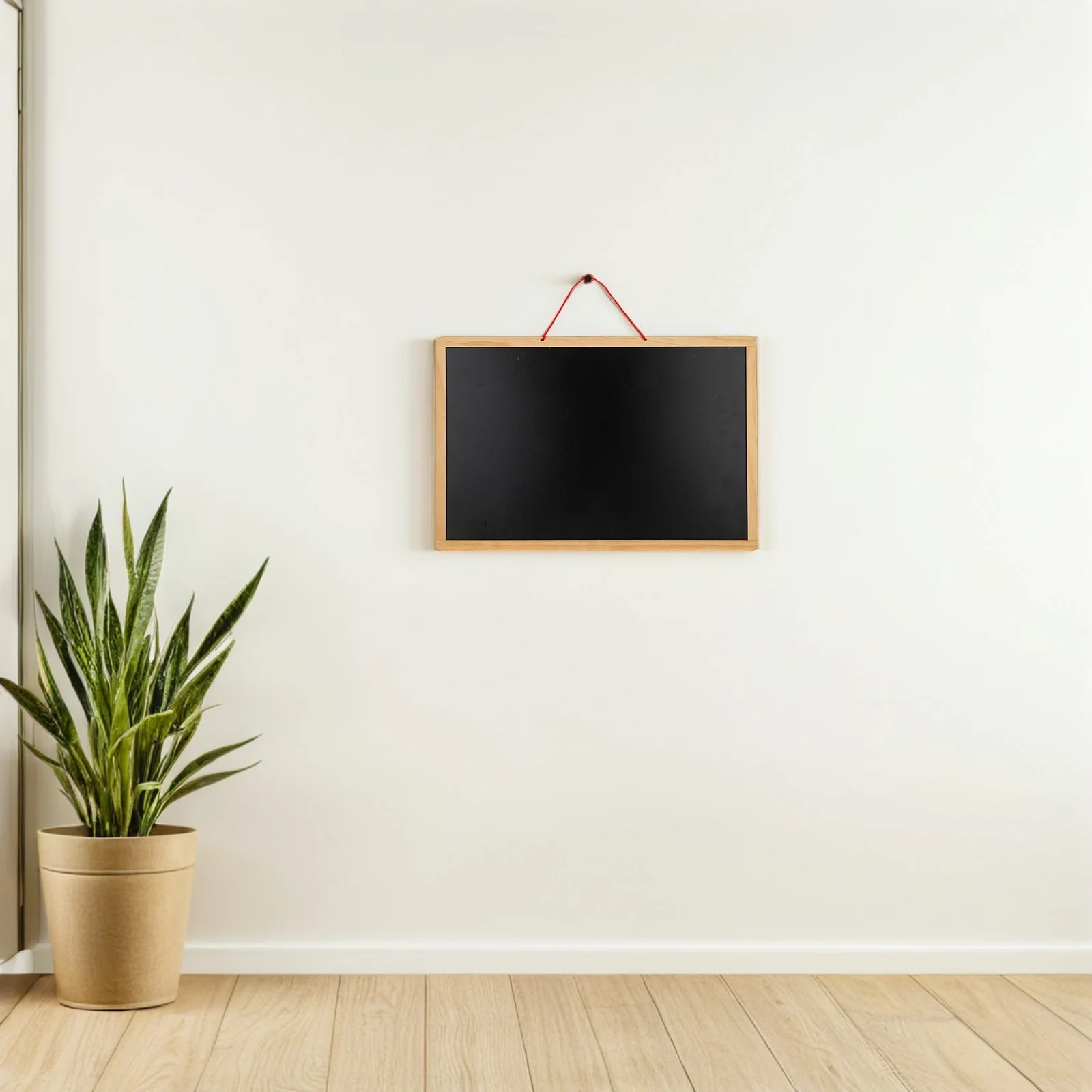 

1Pcs Hanging Wooden Chalkboard Multifunctional Writing Board for Messages Drawings Home Kitchen Decorative Sign Board with