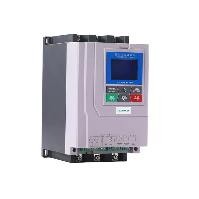 SYGE300-11-22-30-37-45-55-75KW On-line three-phase soft starter Built-in bypass, easy to use, Protect the Motor