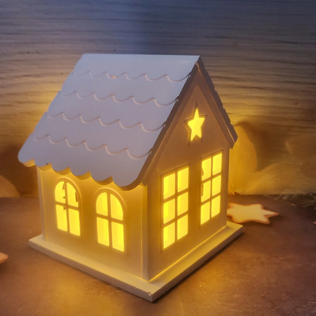 DIY European House Castle Silicone Mold LED Night Light Gypsum Mold House Splicing Rooms Aromatherapy Warm Light Houses Mold