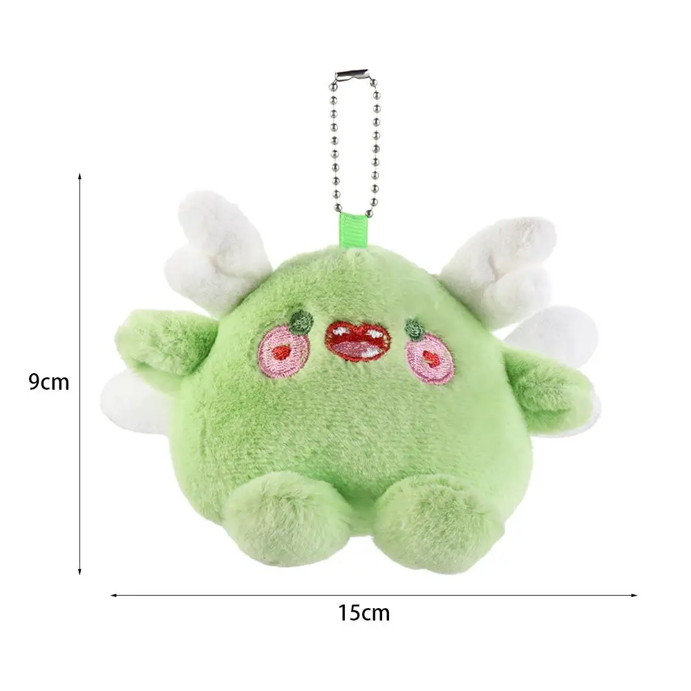 PP Cotton Mini Plush Dragon Key Chain Plush Dragon Dragon Doll Key Ring Dragon Year Ins Cartoon Animal Stuffed Dragon Pendant