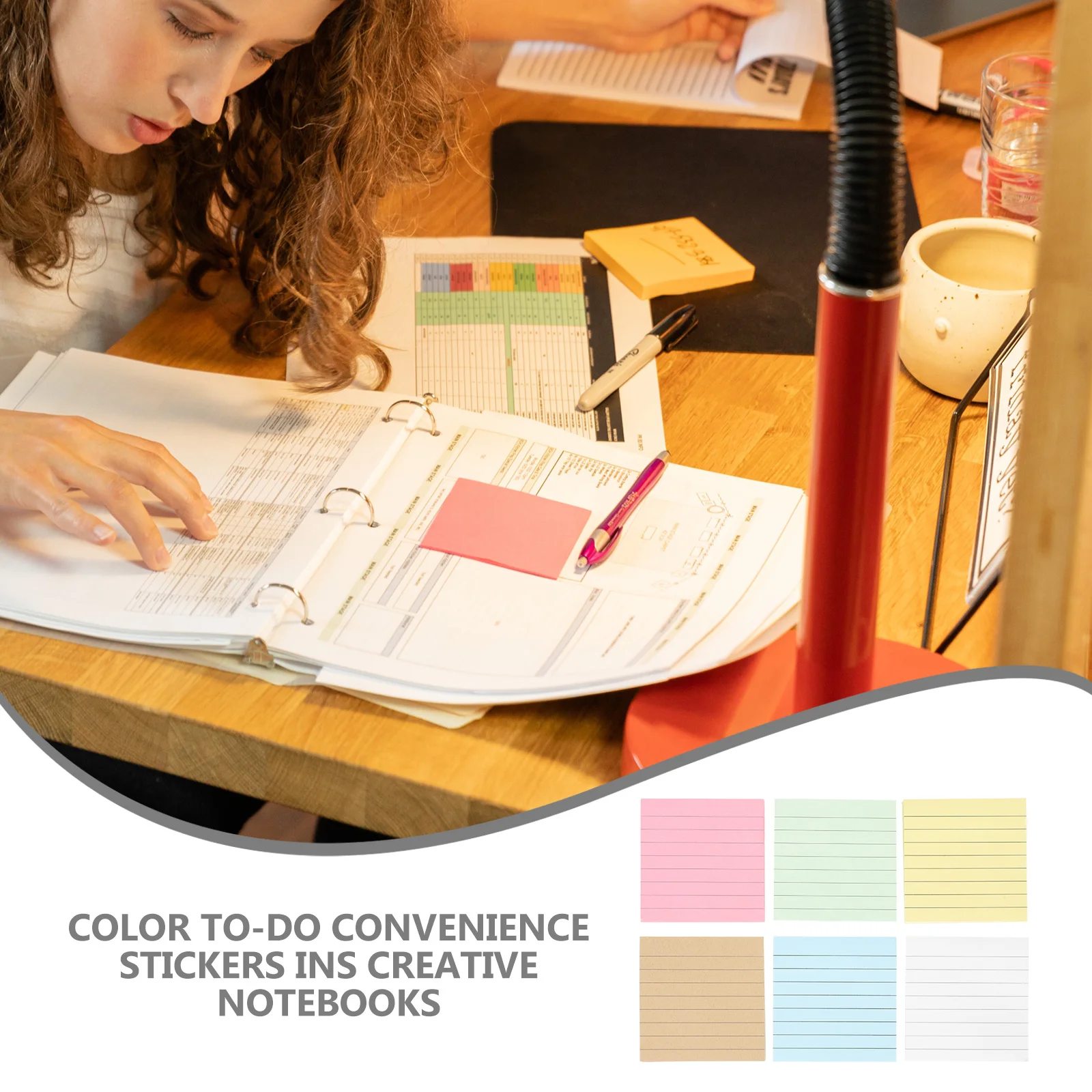 

12Pcs Creative Tearable to-Do List Notepads Comfortable Writing Fine Workmanship Office Message Stickers Colorful