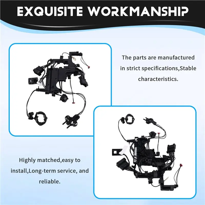 A82M-For BMW 5 Series F10 528I 535I 550I 2014-2016 Xenon Follow-Up Test Line Headlight Wiring Harness 63117440877