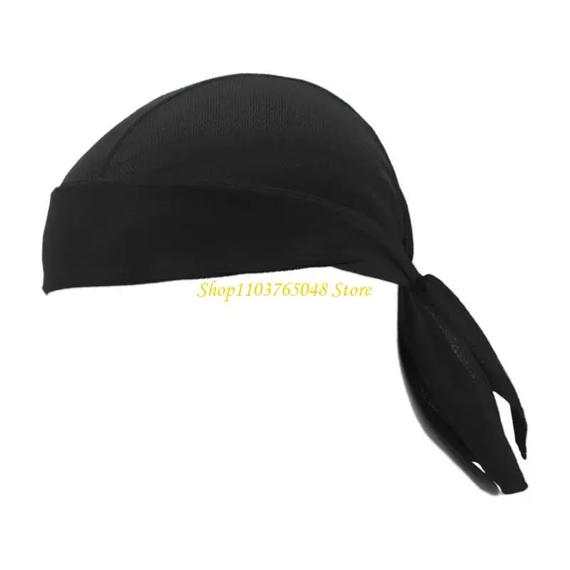 R53E Quick Dry Head Wrap Bicycles Sweat Wicking Cap Light weight Sports Elastic Helmets Liners Hat Cycling Headbands Pirate Hat