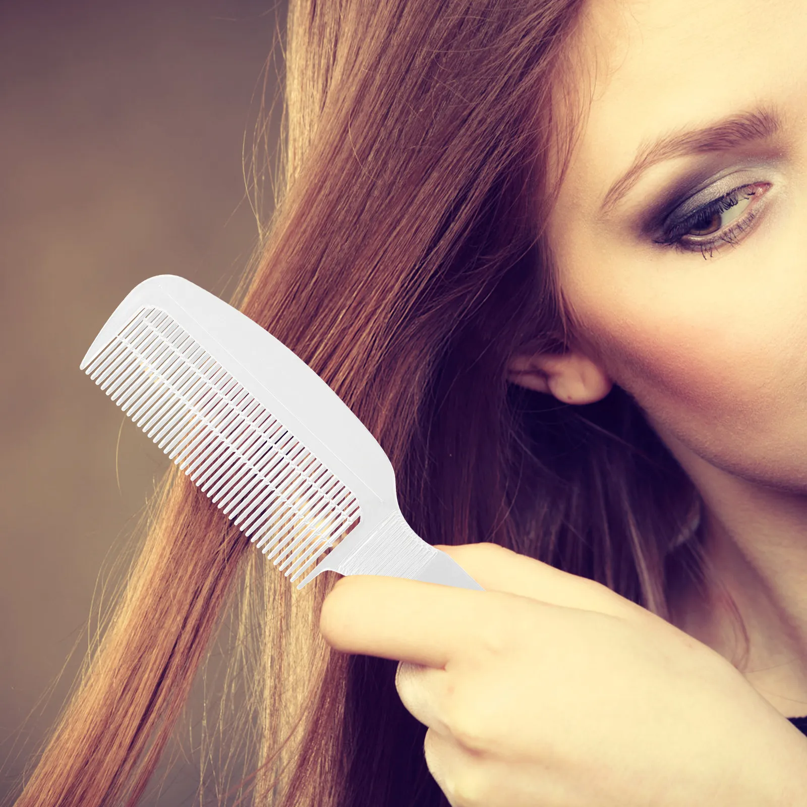 

Расческа для волос Airplane Head Comb, коричневая, гладкая, легкая, из поликарбоната, с удобным захватом, для домашнего и салонного использования, парикмахерская, для моделирования причесок