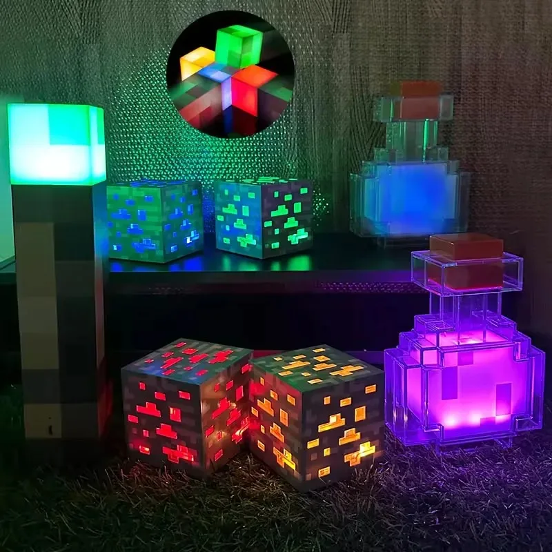 

4 Color Brownstone Flashlight USB Rechargeable Night Light Adjustable Lamp with Buckle Children Gift Bedroom Decor Light