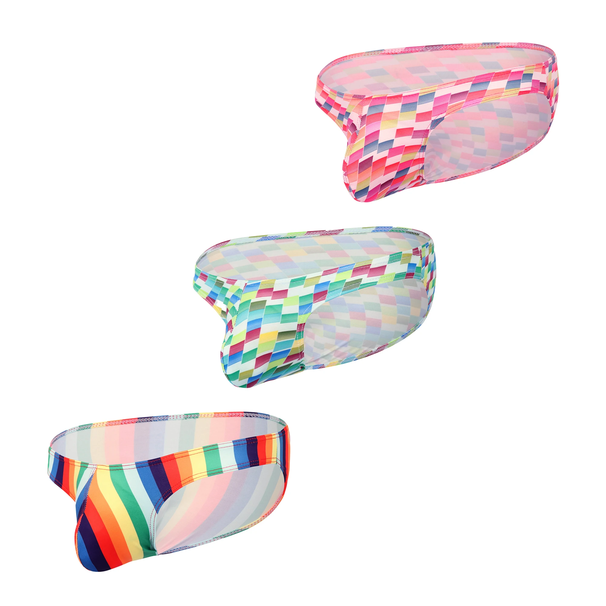 

Новое модное мужское нижнее белье с принтом, эластичные узкие треугольные брюки, сексуальные трусы-бикини, U-образная расширительная сумка, эротические трусы