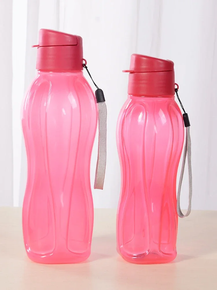 800/1100ML Bottle Plastic Water Bottle Portable Outdoor Sports Water Cup Large Capacity Solid Color Space Cup Plastic Drinkware