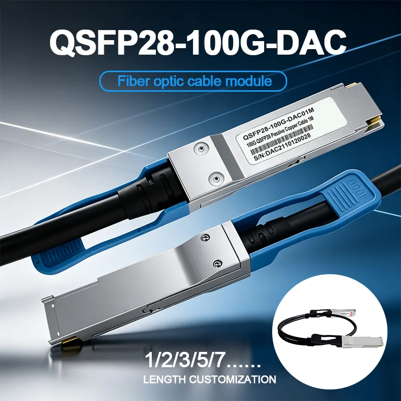 QSFP28 100G DAC High Speed Data Center Connectivity Cable Various Lengths 1M/3M/5M/7M/10M/15M - Brand New IT Supportive