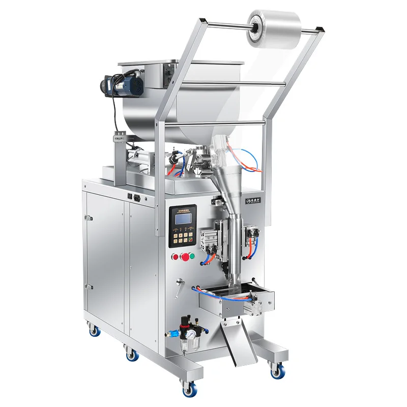 

220V/50HZ Automatic Paste Machine, Packing Honey Sesame Sauce Ketchup Ice Pack, 13-18 Bottles/min , Filling Range:10-100ml