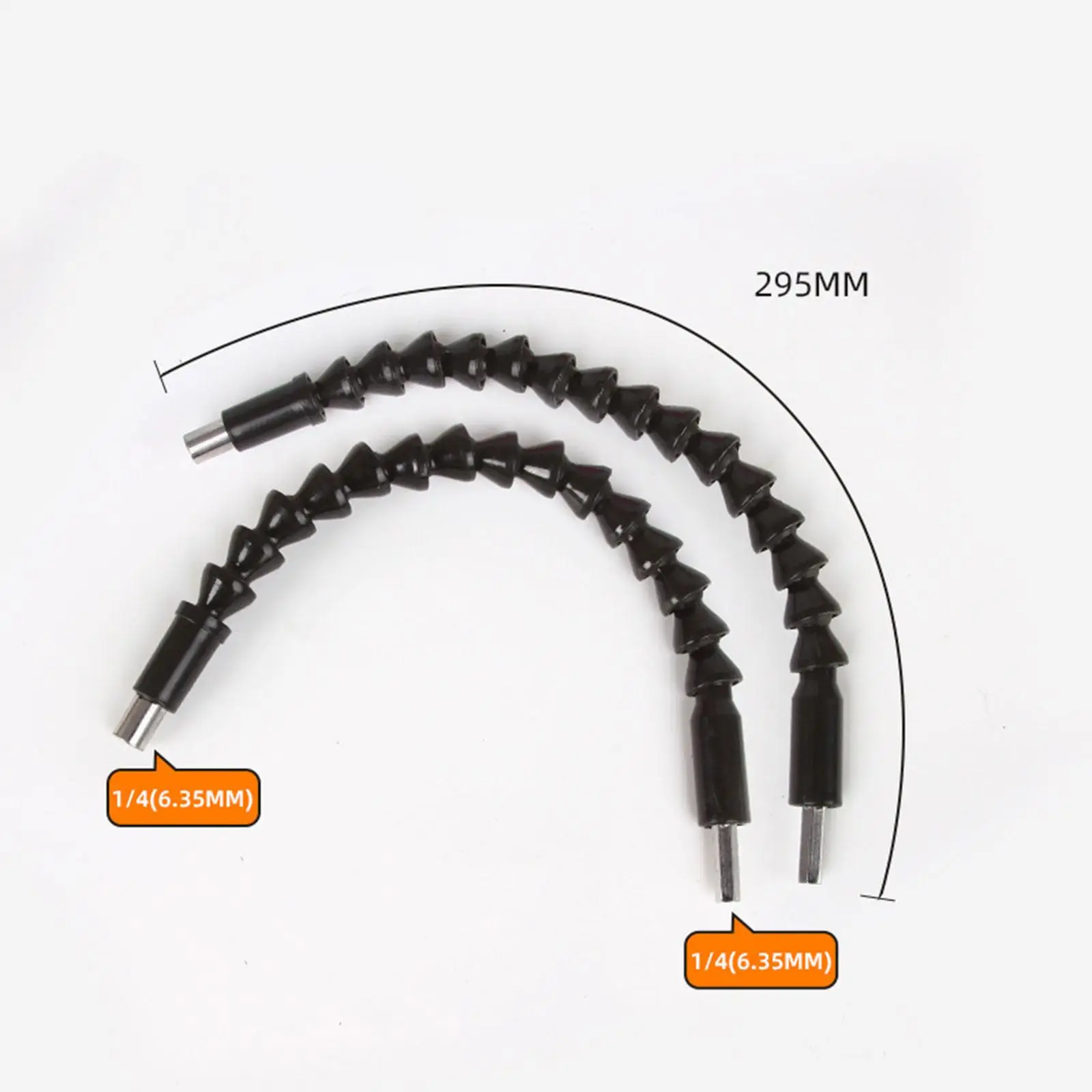 Rubber Flexible Drill Bit Extension 30cm Bendable Soft Shaft for Electric Drill Screwdriver Drill Tips Corner Adapter Kit
