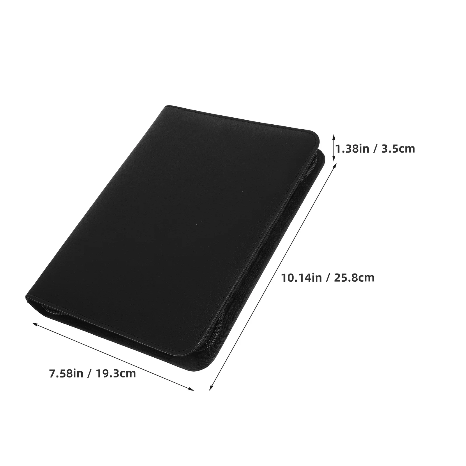 محفظة PU بسحاب Padfolio Binder منظم استئناف المستندات القانونية ومستلزمات الأعمال وبطاقات مجلد الكمبيوتر اللوحي Padfolio للنساء