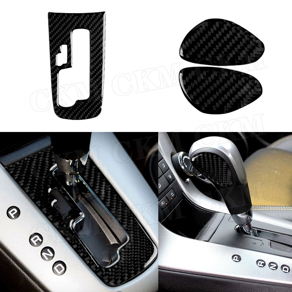 Carbon Fiber Car Gear Shift Knob Panel Trim Frame Cover Stickers For Chevrolet Cruze 2009-2015 Car Accessories