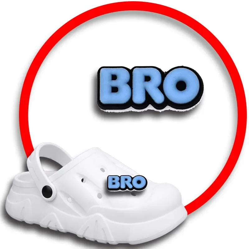 Vibe BRO Veg Zap Shoe Charms for Crocs Sandals Women Clogs Pins Shoe Decorations Accessory Men Badges Kids Shoes Accessories