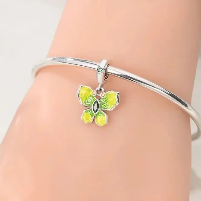 

High Quality 925 Sterling Silver Spring And Summer Butterfly Charms Beads Fit Original Bracelet DIY For Women Fine Jewelry Gifts