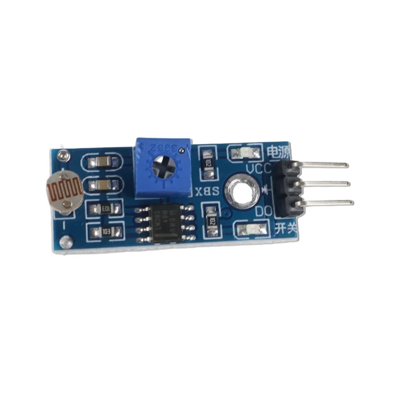 Photoresistor Light Sensor Module Light Intensity Detection 3.3V-5V Digital Output for Arduino Raspberry Pi DIY Light Switch