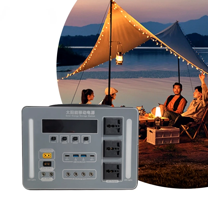 New Design Solar Cell Solar Generator Power Supply System 500W 1000W 1500W Energy Storage System Outdoor Power Supply