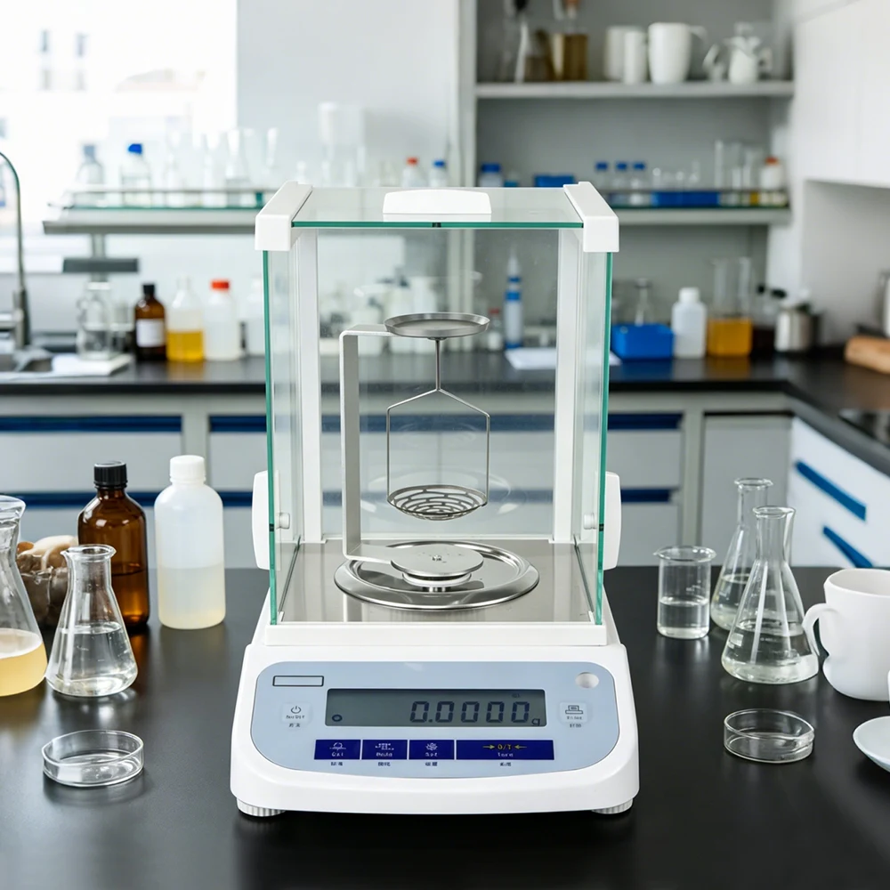 For Laboratory 120g/220g 0.0001g Analytical Balance Lab Density Balance High Accuracy Gold Density Analyzer Factory Price