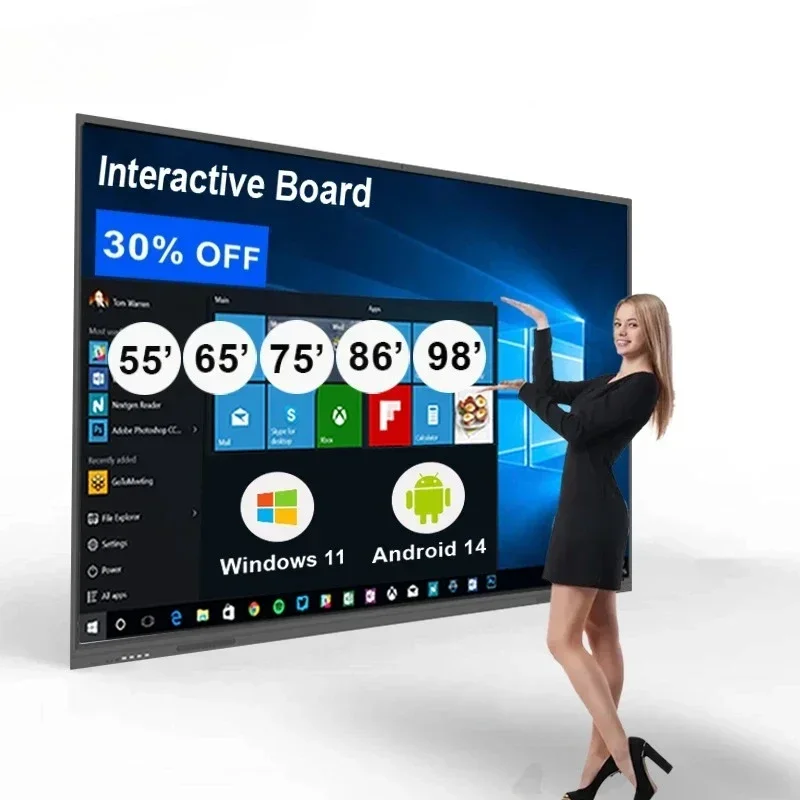 

Ultra HD 4K Large Screen LCD LED TouchTV 43 55 65 70 Inch Wifi Slim Karaoke Television Sample 75 Inch Full HD Android TV Smart