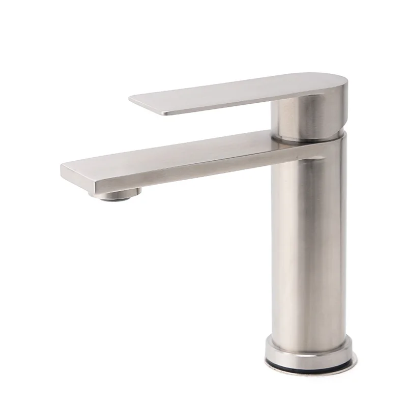 KYLINS Brushed Faucet Bathroom Sinks Silver Taps Washbasin Faucet for Washing Basin Faucets Water Tap Bath Tapware Wash