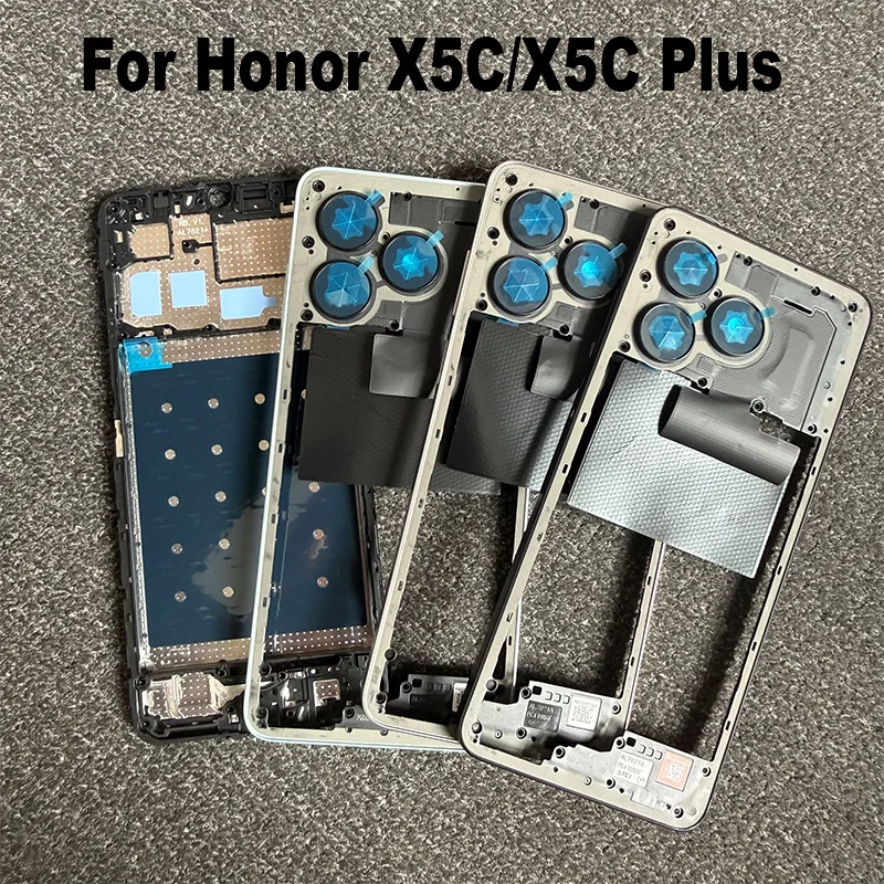 For Huawei Honor X5C Plus Middle Frame Front LCD Bezel Faceplate Housing Chassis Repair Parts Replacement