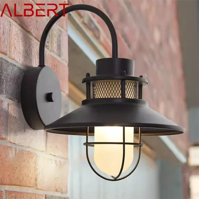 ALBERT Contemporary LED Outdoor Wall Lamps Electric Simplicity Waterproof Balcony Hallway Courtyard Villa Gate Hotel