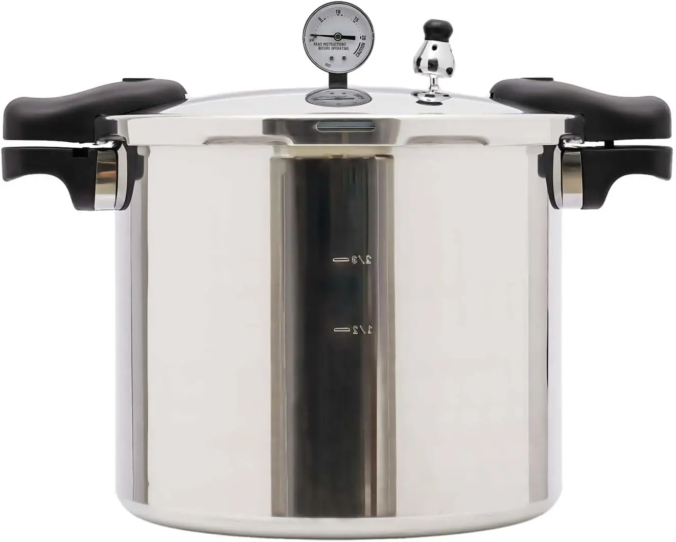 23 Quart Pressure Canner Aluminium with Steam Guage 22L Thickened Explosion-proof Sealing Cookware