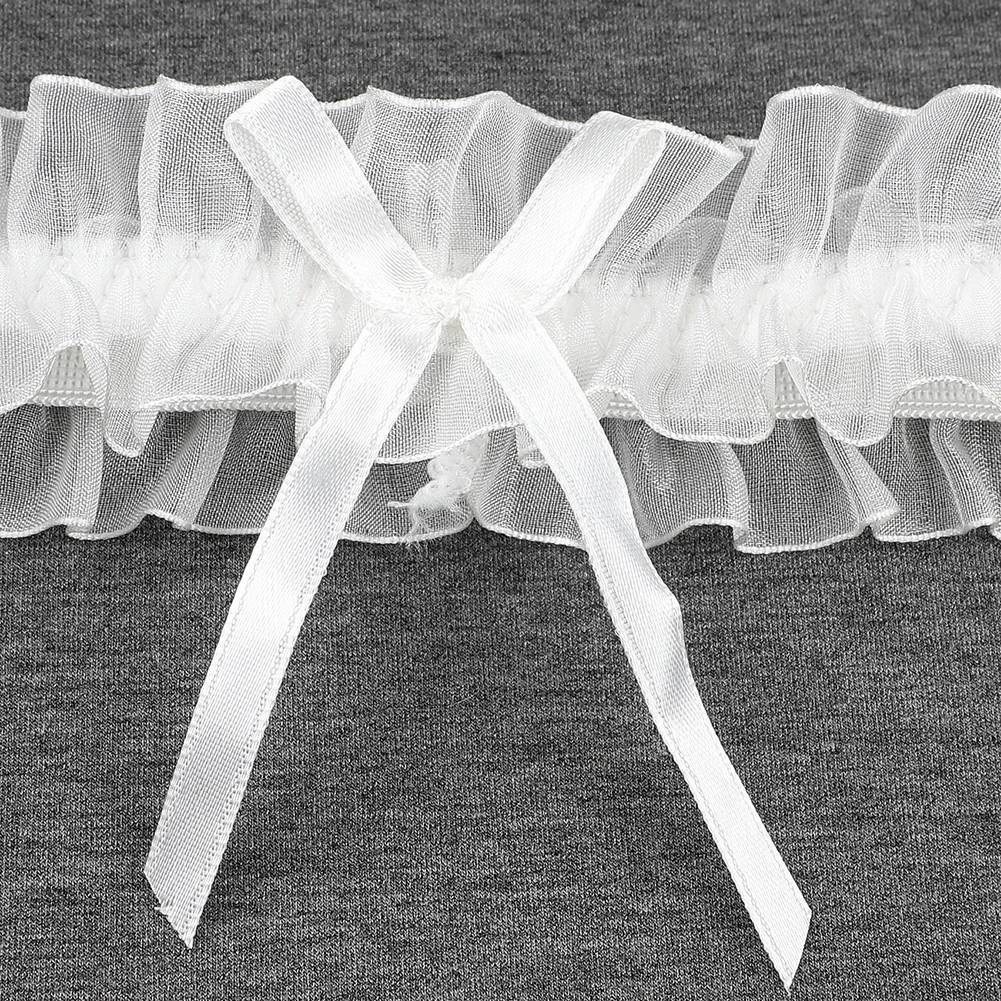 Women Bow Leg Thigh Ring Sexy Lingerie Lace Garter Belt Bowknot Leg Loop Wedding Cosplay Fashion Stocking Thigh Ring