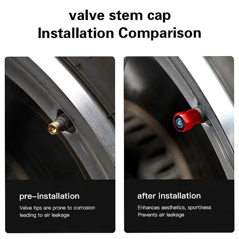 Auto Tyre Valve Cover Car Tire Cap Car Stem Protector For Changan CS75 PLUS CS55 PLUS UNI-S Eado Plus CS35 PLUS Alsvin PLUS