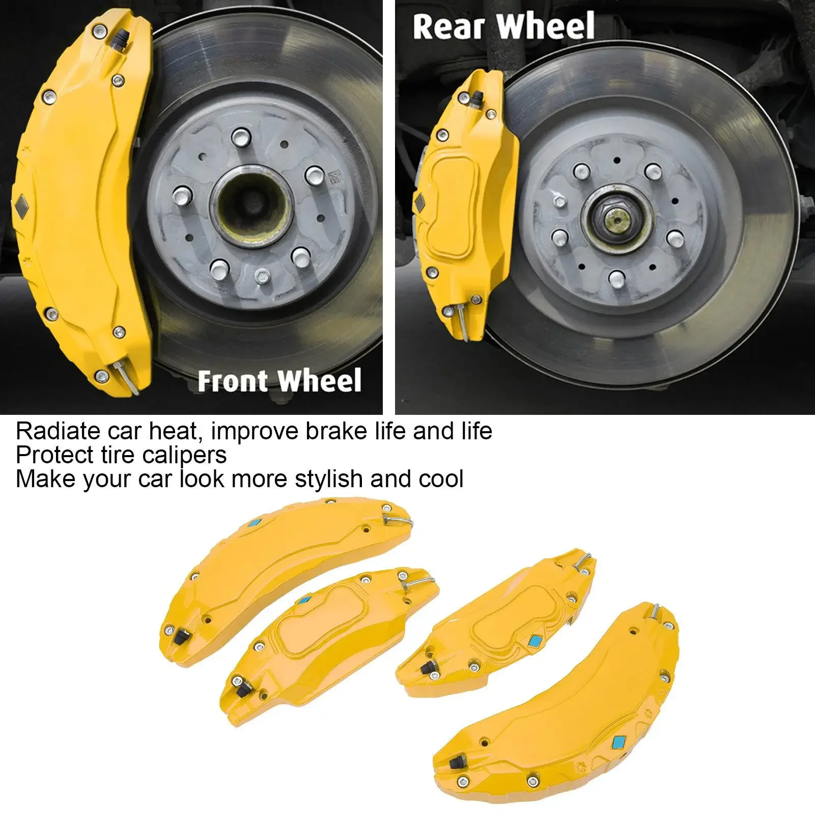 

4 шт., крышка суппорта автомобиля, алюминиевый сплав, защита суппорта дискового тормоза, замена для Tesla model 3 18in 19 in Wheels Hub