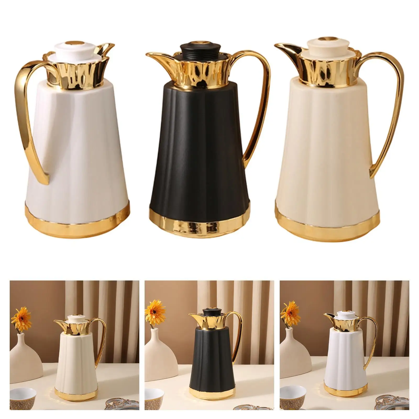 

Термальный кофейник с арабской изоляцией, вакуумный кувшин для дома, улицы,