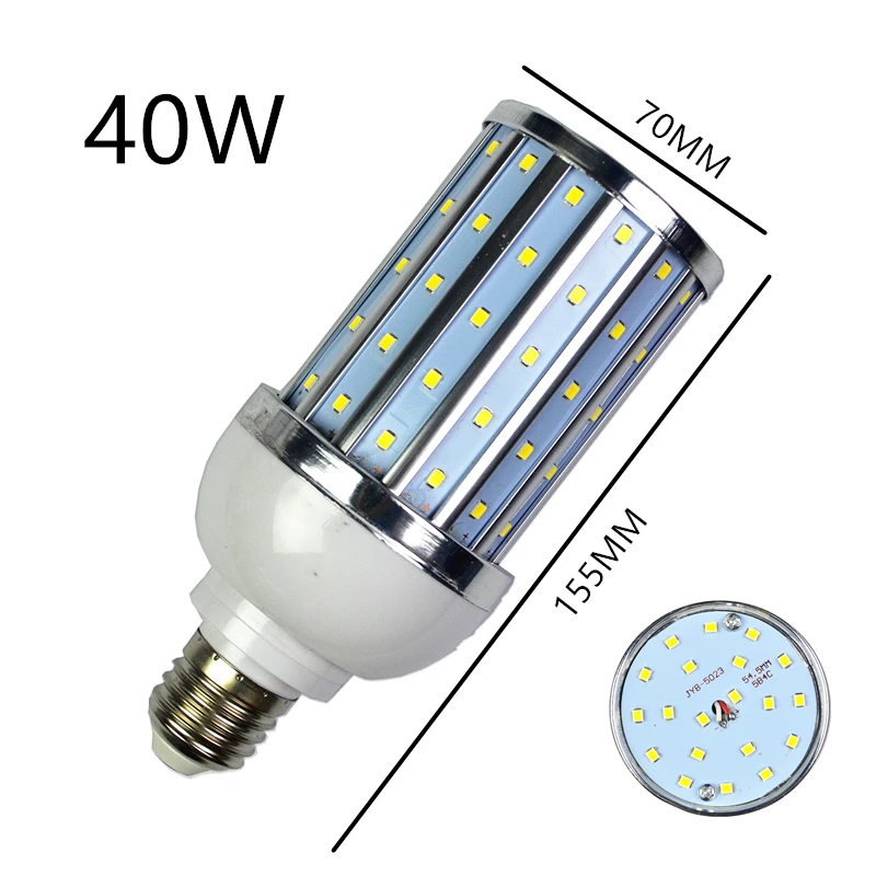 

LED Bulb Aluminum shell lamp 40W 110V 220V E14 E26 E27 E39 E40 B22 LED Corn light street lamp Cool Warm White