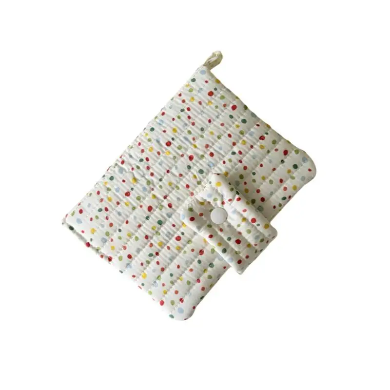 A5A6 Handmade Fresh Wave Dot Book Jacket คู่มือ Ins Wind Diary น่ารัก DIY หนังสือแจ็คเก็ตสําหรับเพื่อน Kawaii ปกหนังสือ