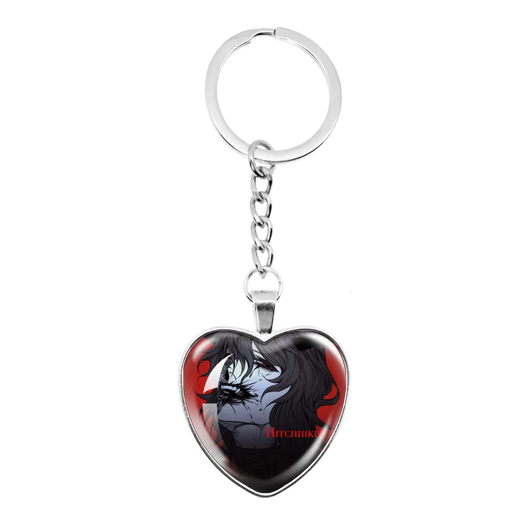 Llavero de corazón Ranfren hecho a mano personajes de dibujos animados Randal Luther Nyen Nyon Satoru accesorios de joyería decorativa regalo para seguidores