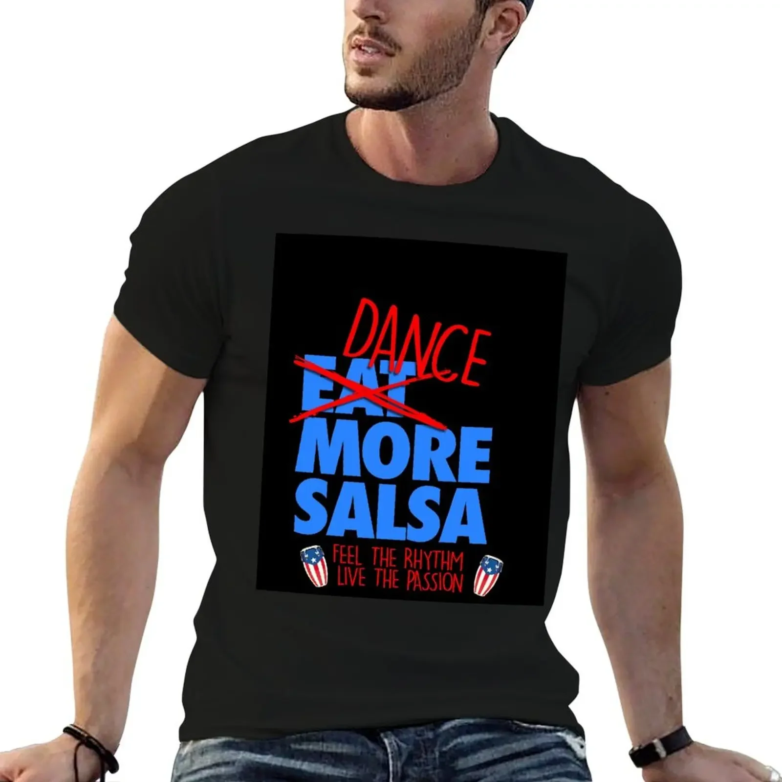 Dance more Salsa Fania All Stars T-Shirt shirts graphic shirts graphic tees vintage cute clothes plain white t shirts men