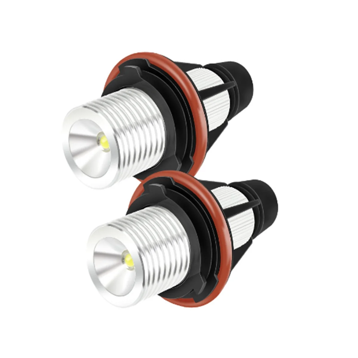 Faros LED antiniebla para Ojos de Ángel, luces de circulación diurna con decodificación roja, 5W, E39, E60