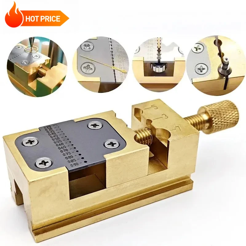 

New Copper Pliers Fixture Pointer Tube Clamp Manual Vise Watch Collet Tightening Tool Watch Repair Tool Watch Head Holder Tools