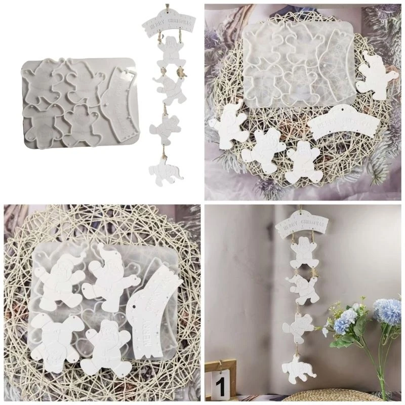 

Мягкая силиконовая форма для рождественских украшений, устойчивых к украшению плесени