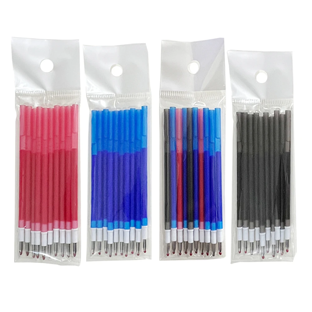 Kreativer 3-in-1-Mehrfarbstift, 0,5 mm, löschbares Gelstift-Set, magische Tinte, 3 Farben, Nachfüllungen, waschbarer Griff, Büro, Schule, Schreibwaren